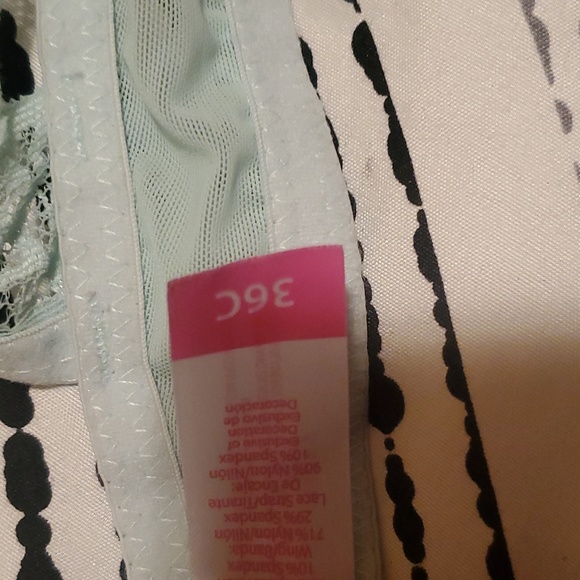 🪩 DISCO DEALS Mint 36C add a cup padded lace pushup bra - Picture 2 of 3